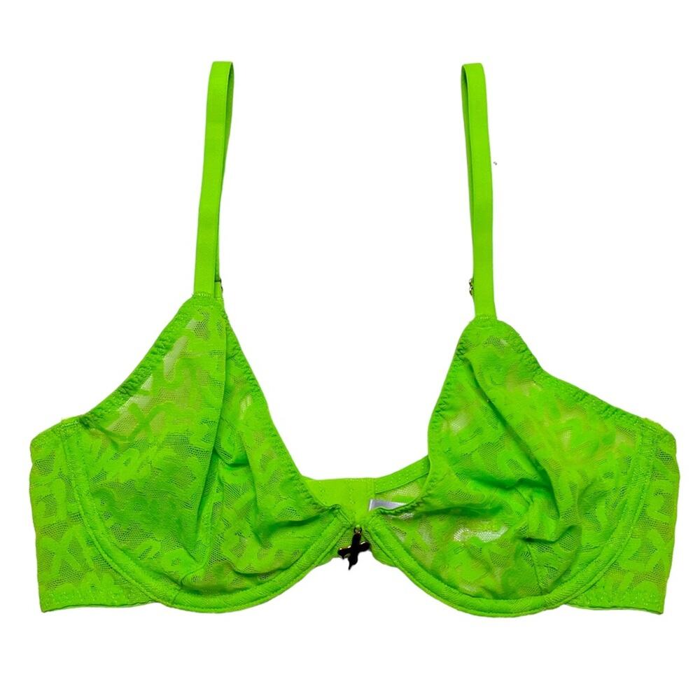 Savage X Fenty Tagged by Savage Unlined Bra Kelly Green Size 34C